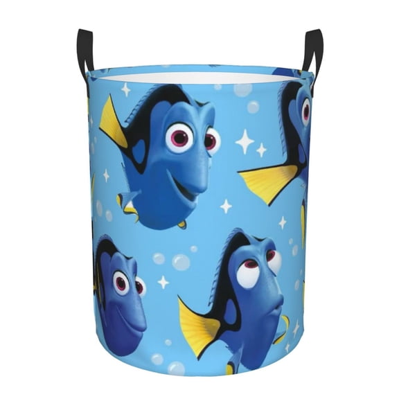 Large Laundry Baskets with Handles Nemo Circular Hamper Bag For Laundry Room Bedroom Bathroom Small