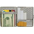 thumbnail image 5 of Set of 2 Metal-Plated 100s Cigarette Case & Stash Box (Antique Gold Victorian Print), 5 of 5