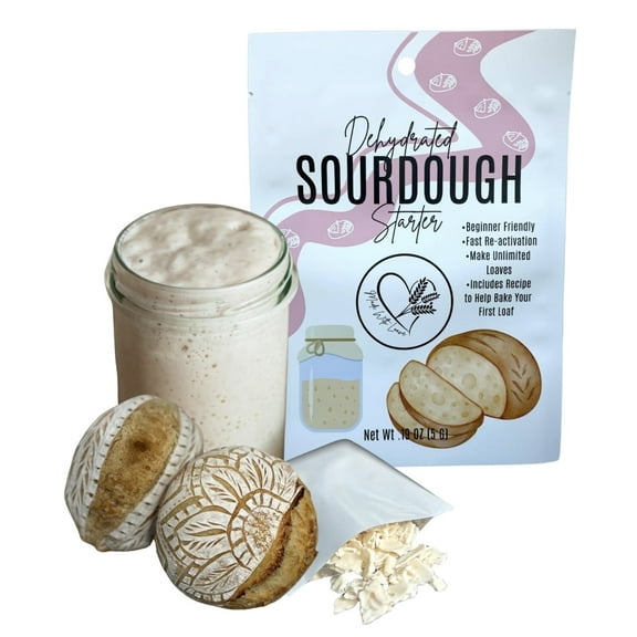 Dehydrated Sourdough Starter | By Made With Loave | Fast Re-Activating | Beginner Friendly