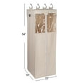 thumbnail image 2 of Household Essentials Cedarline Hanging Wardrobe, Heavy-Duty Cotton Canvas, Breathable, Versatile, Perfect for Rod or Wire Closets, Natural, 2 of 14