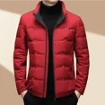 thumbnail image 2 of Chaqueta de plumón ligera para hombre, invierno 2024, nueva chaqueta gruesa de plumón de pato cálida, abrigo rojo ligero informal de lujo, ropa, 2 of 5