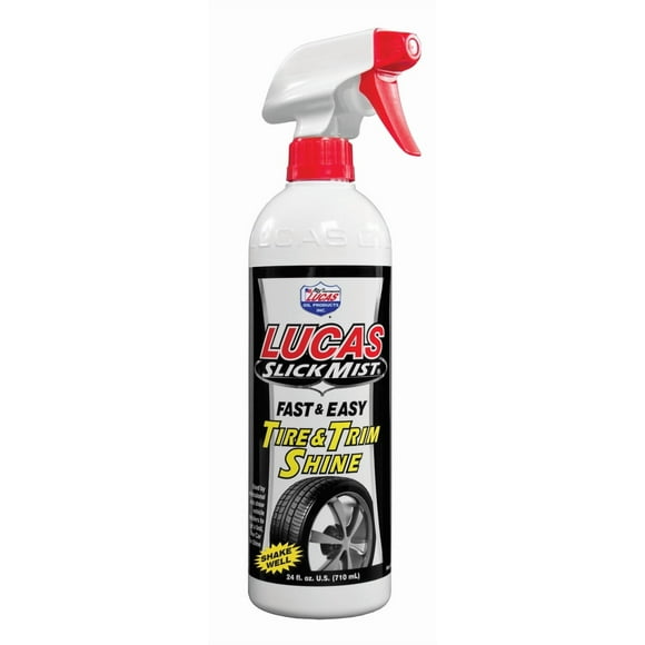 Lucas Oil Tire Dressing 10513 Slick Mist; Use For Glossy Look; 24 Ounce Spray Bottle