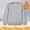 Gray, variant on Bnwani Kids Pullover Sweatshirts Fashion Crew Neck Long Sleeve Fleece Warm Cotton Casual Sportswear Cute Solid Blue Size 2-3t