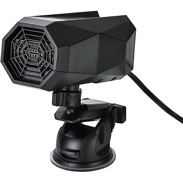 12v Portable Car Heater, Black Defroster, With Two Cooling Fan Modes, 150w Cigarette Lighter, 360 Degree Adjustable