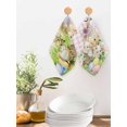 thumbnail image 2 of Easter Kitchen Dish Towels for Drying Dishes Set of 4, Rabbit Sheep Eggs Butterfly Flowers Pink Grid Waffle Weave Microfiber Hand Tea Bathroom Towels Quick Dry & Absorbent Towel 12x12, 2 of 7