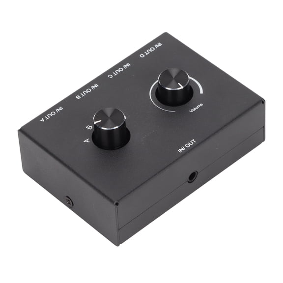 4 Ports 3.5mm Stereo Passive Switcher 1 In 4 Out 4 In 1 Out Converter for MP3 Headphones