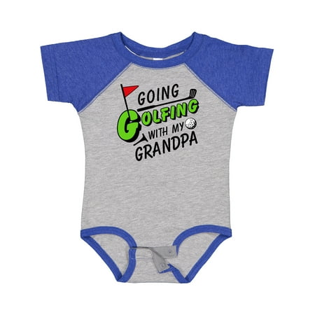 

Inktastic Going Golfing with My Grandpa- Kids Golf Boys or Girls Baby Bodysuit