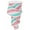 Pink; Ice Blue; White, variant on 2.5 Swirl Candy Stripe Ribbon: Pink/Ice Blue (10 Yards)