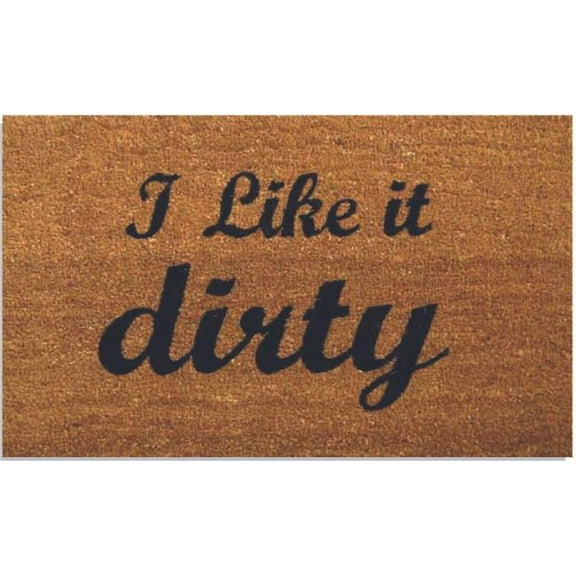 Geo Crafts G367 18 x 30 in. Coir I Like It Dirty Doormat