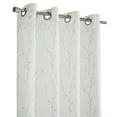 thumbnail image 2 of Loft Living Iyo Light Filtering Grommet Indoor Curtain 52 x 84 in White, 2 of 6