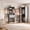 Gray, variant on Homieasy 5-11.5 FT Adjustable All-In-One Closet Storage System, Corner Closet Organizer with Drawers, Hanging Rods & Adjustable Shelves, White