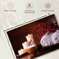 thumbnail image 6 of Elephant Stock Spa Wellness Essentials Wall Art - Horizontal Canvas Wall Art - Lobby Wall Decor - Wellness Canvas - Black And Brown Decor - 51" x 34", 6 of 8