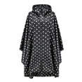 thumbnail image 4 of DPTALR Women Rain Jacket Coat Printing Hooded For Adults With Pockets Tops, 4 of 5