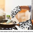 thumbnail image 4 of Cute Oven Mitts,Halloween Black Ghosts Bats and Pumpkins Oven Mitt 2-Pack Set,Kitchen Gloves for Oven,Heat Resistant Oven Mitts 7.7"x12", 4 of 7
