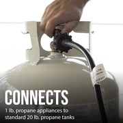 Expert Grill 4 ft. Propane Adapter Hose with Brass Fittings for 1 lb. to 20 lb. Tanks