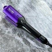 Terviiix Hair Crimper with 4 Changeable Plates, Ceramic Crimping Iron for Hair Styling, Purple