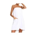 thumbnail image 1 of Toalla de baño para mujer para ducha de spa, toalla de baño, batas de baño de microfibra suave, envoltura con turbante para el cabello, 1 of 5