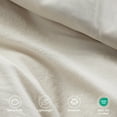 thumbnail image 4 of Regency Heights Queen Comforter Set, Boho 3-Piece Pintuck Stitching Bedding Set, Soft Washed Pleated Bed Sets with Pillow Sham Neutral, 4 of 9