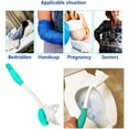 thumbnail image 6 of LASIEYO Toilet Aids for Wiping, 15" Long Handle Extended Reach Wiper Set and Cleaner Bath Brush Tool, Comfort Bottom Buddy Wiping Aid for People Overweight, Elderly Disabled Pregnant, 3 Pcs, 6 of 9