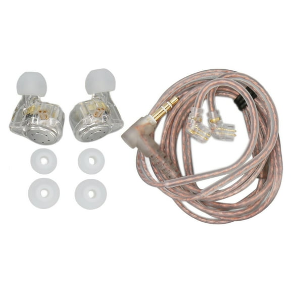 ZOUSSIQI KZ EDX PRO HiFi Earphones Stereo Lossless Sound Wired Earbuds for Stage Travel Performance Standard Transparent EL225#24880