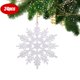 thumbnail image 2 of Copo de nieve 24 decoraciones para árboles de Navidad con copos de nieve, decoraciones para árboles de Navidad con purpurina blanca. Fason LL-1265, 2 of 6