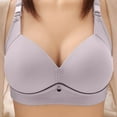 thumbnail image 2 of Lovzfmll Bras for Women, Plus Size Wireless Bralette Bra, Standard Straps Full Coverage Pull-On Stretchable Mature Thin Comfort Bra, 2 of 4