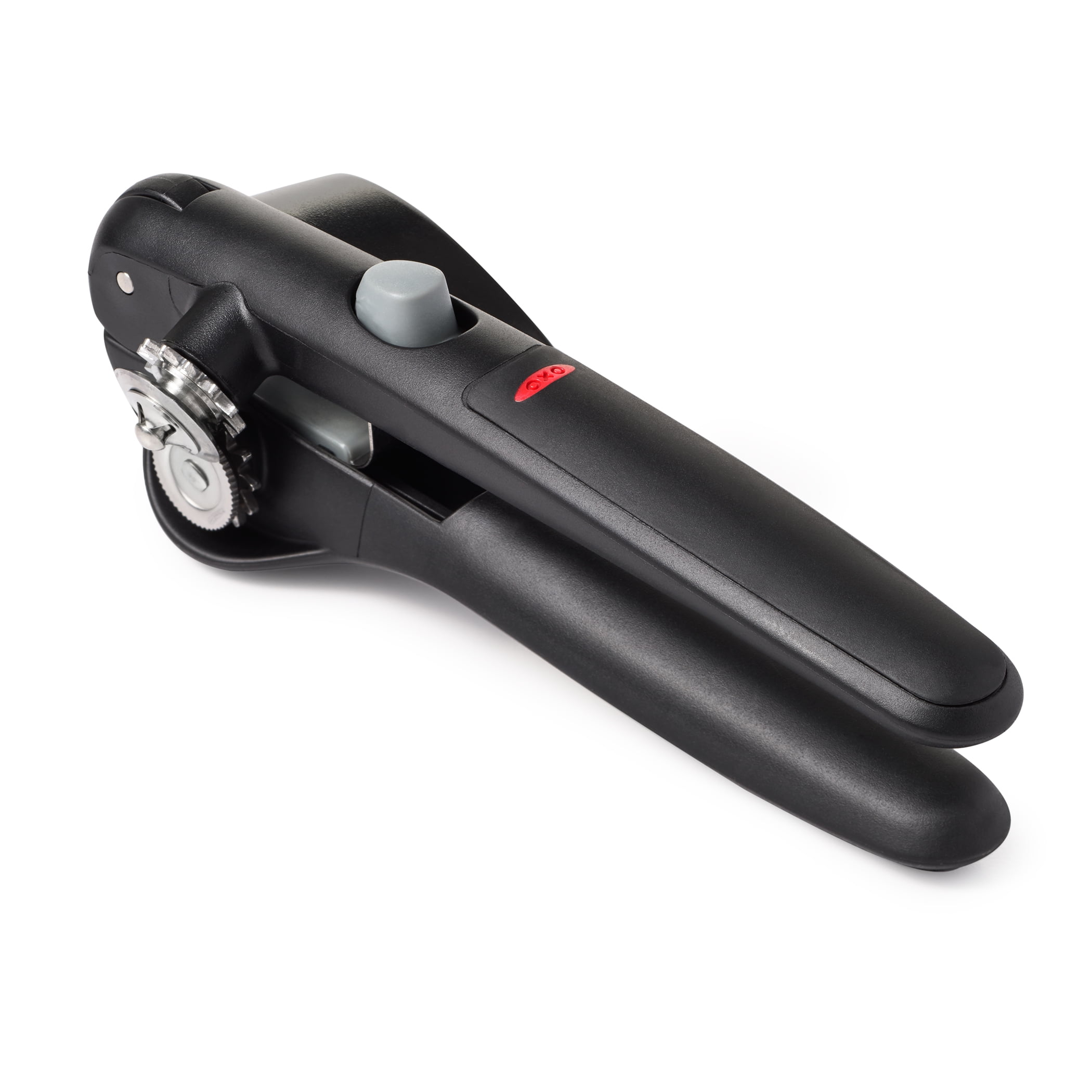 OXO SoftWorks Snap-Lock Can Opener with Easy-Grip Handles and Large Knob for Smooth Turning