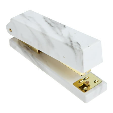 Luxshiny Manual Paper Stapler Golden Compact for Office Supplies 1Pcs