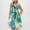 Blue, variant on Sentmoon Beach Dresses for Women 2025 Vacation Sleeveless Tshirt Dress Tropical Print Crew Neck Maxi Dresses for Women Summer Soft and Comfortable for Vacation L