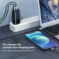 thumbnail image 7 of VIDVIE 3 Port Fast Wall Charger Head USB & Type C 65W Output XL-PLM320 Black, 7 of 7