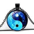 thumbnail image 4 of Collier Pendentif Tai-Chi Bleu Collier d'Amitié Chaîne de Cou Tai-Chi, 4 of 5