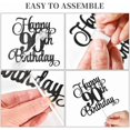 thumbnail image 7 of 90th Birthday Cake Toppers, 90th Birthday Candles Numeral Candles and Glitter Cake Decorations Toppers Set for Party Supplies (Black), 7 of 7