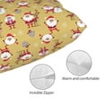thumbnail image 3 of Yiaed Cute Santa and Reindeer Print Brushed Microfiber Envelope Pillowcases, Standard,Envelope Closure Pillow Cases(No pillow core)-16"x24", 3 of 6