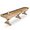 Rustic Oak Table Only, variant on Freetime Fun 12 FT Solid Wood Shuffleboard Table- RS4200