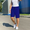 thumbnail image 6 of Balery Navy Men's Cotton Knit Pajama Shorts Waistband & Pockets,Short Pajama Pants-X-Large, 6 of 8