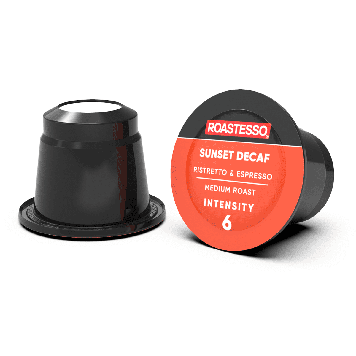 Roastesso Coffee Sunset Decaf Nespresso Pods Compatible OriginalLine Espresso Capsules, Intensity 6 (40 Count)
