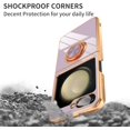 thumbnail image 4 of Compatible for Samsung Galaxy Z Flip 5 Case with Ring Holder Kickstand [with Magnetic] Soft TPU Shockproof Electroplated Protective Phone Case for Galaxy Z Flip 5 Purple, 4 of 6