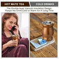 thumbnail image 5 of El Juego de Mate Incluye una de Mate de Acero Inoxidable 18/8 de Doble Pared, un Mate (Sorbete) y un Cepillo de Limpieza (Madera, 230 Ml)., 5 of 5