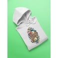 thumbnail image 3 of Colorful Japanese Koi Fish . Hoodie Men - Men Hoodie, White, Medium, 3 of 4