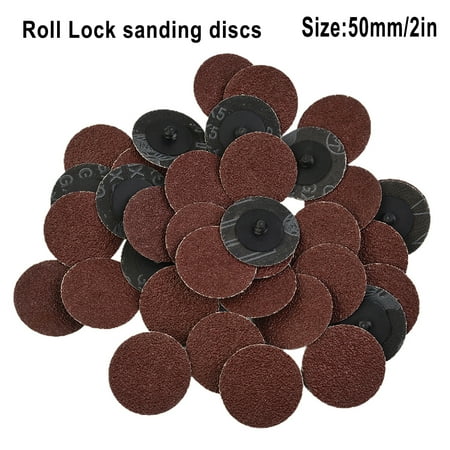 

Goodhd 50 Pcs High Quality Diameter 50mm 36 Grit Aluminum Oxide Sanding Discs
