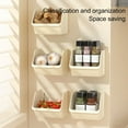 thumbnail image 5 of No Drill Shelf, Laundry Organizer, Wall-mounted Storage Shelves Plastic Kitchen Bathroom Living-room Bedroom Display Organizer Small Spaces Laundry Rv Camper, Utility Shelves, UKHBMC | White, 5 of 9