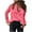 Pink, variant on skpabo Velvet Jumper Womens elegant V-Neck Sweatshirts Curved Hem Long Sleeve Tops Casual Loose Casual solid Print Round Neck Long Sleeve T-Shirt Loose Top