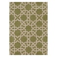 thumbnail image 1 of Hand-Tufted Contemporary Wool Rug 5'x7' Green/Cream, 1 of 8