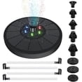 thumbnail image 1 of Solar Fountain - Unspecified - 3W - Storage Battery - LED Light - 7 Spray Modes, 1 of 4