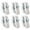 Silver, variant on Suodoka 6pcs Black Aluminum Truck Bed Cover Mounting Clamps Kit Low Pro Cap Camper Shell Hardware 5.5 inches / 14 cm