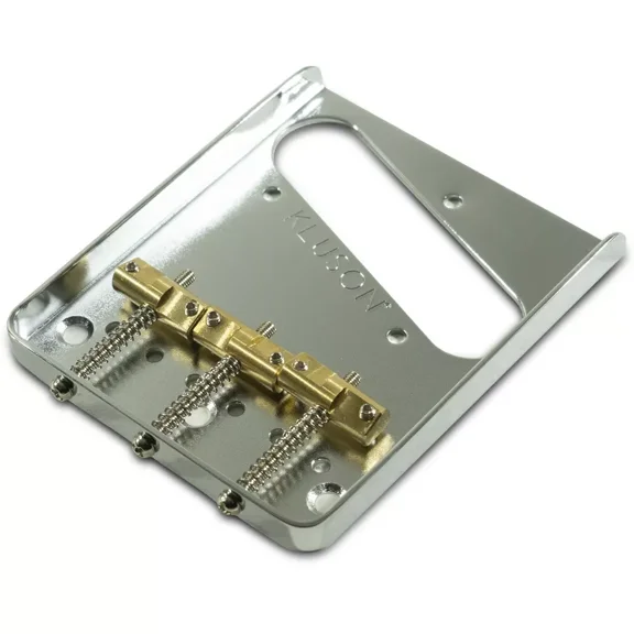 NEW - Kluson Hybrid Steel Bridge For Fender American Standard Tele, KASHYHS-C