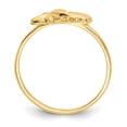 thumbnail image 6 of Diamond2Deal 14K Yellow Gold Polished Shell and Starfish Ring for Women Size 7, 6 of 8