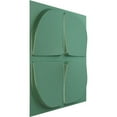 thumbnail image 2 of 19 5/8"W x 19 5/8"H Franklin EnduraWall Decorative 3D Wall Panel, Universal Pearl Metallic Sea Mist (Covers 2.67 Sq. Ft.), 2 of 6