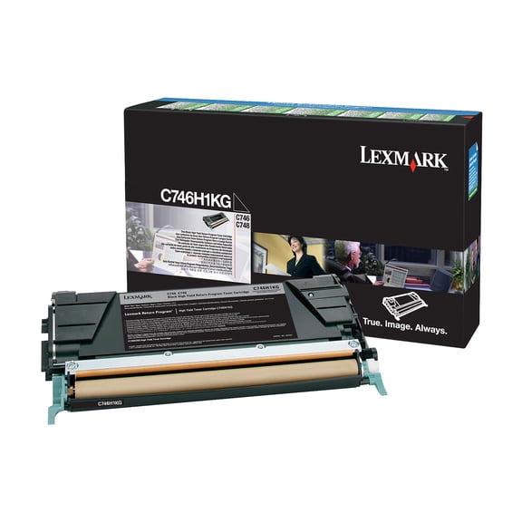 Lexmark™ C746H1KG High-Yield Black Toner Cartridge