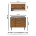 thumbnail image 3 of Cocina Integral Madesa Emilly 105cm con Tarja Marrón, 3 of 10